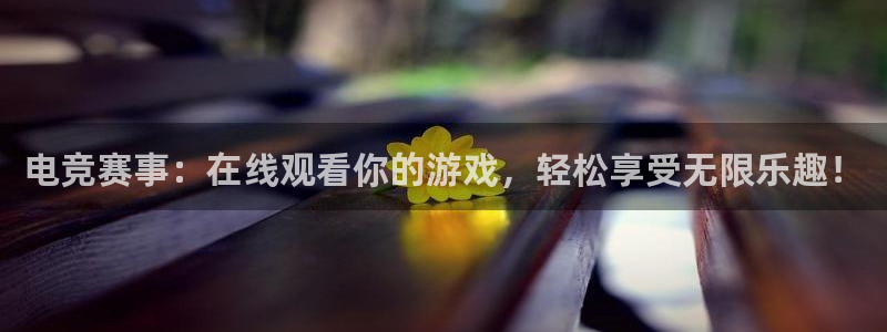 电竞赛事：在线观看你的游戏，轻松享受无限乐趣！